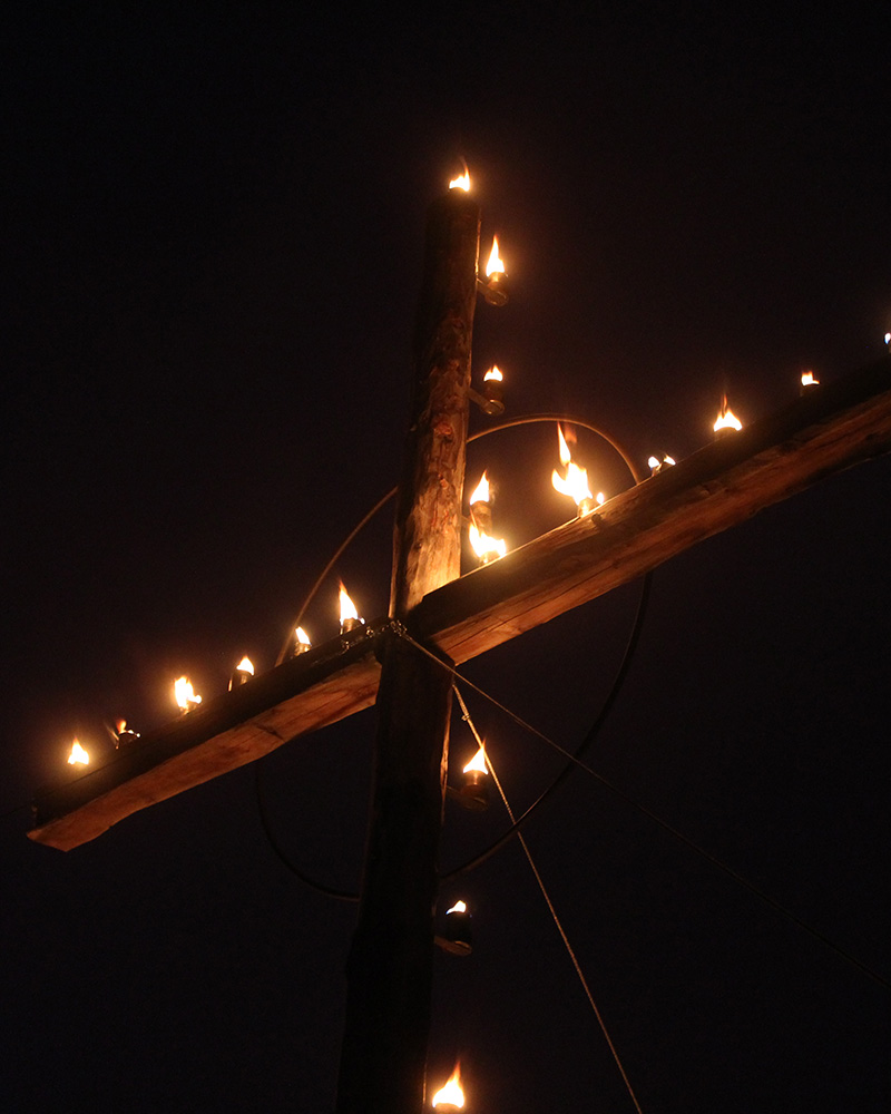 Herz Jesu Feuer Ultental Bauernjugend Suedtiroler Tradition