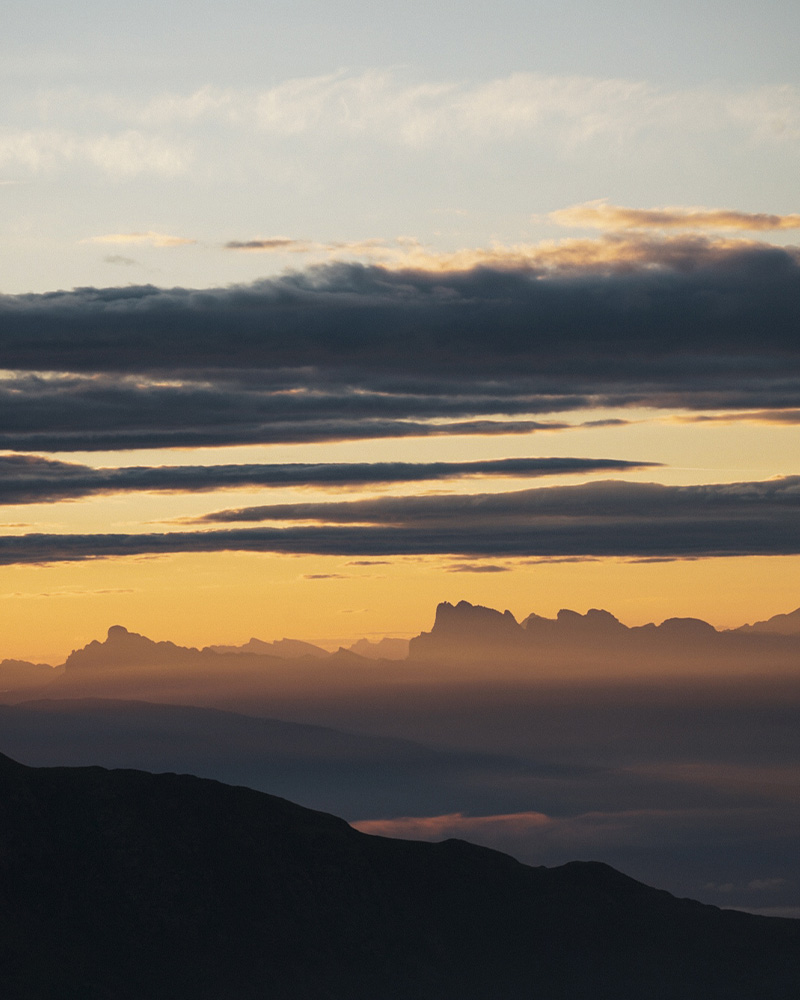 Sonnenuntergang Berge