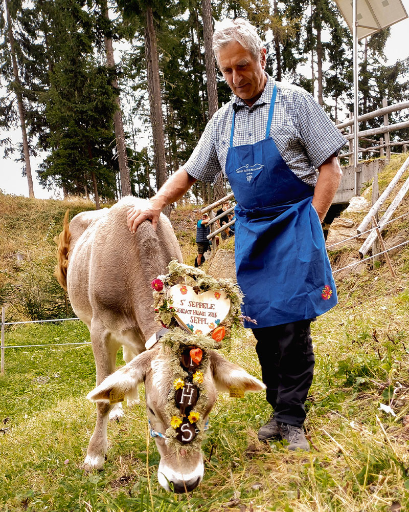 Obkirch Familie Kuh Sepp Bauer